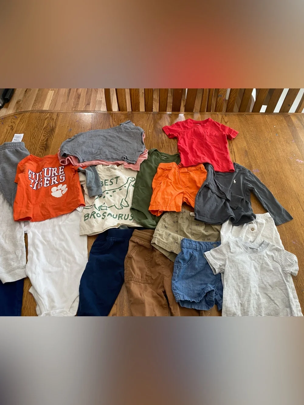 Mixed Baby Boy Clothing Lot - Blue, Yellow, Gray, Red